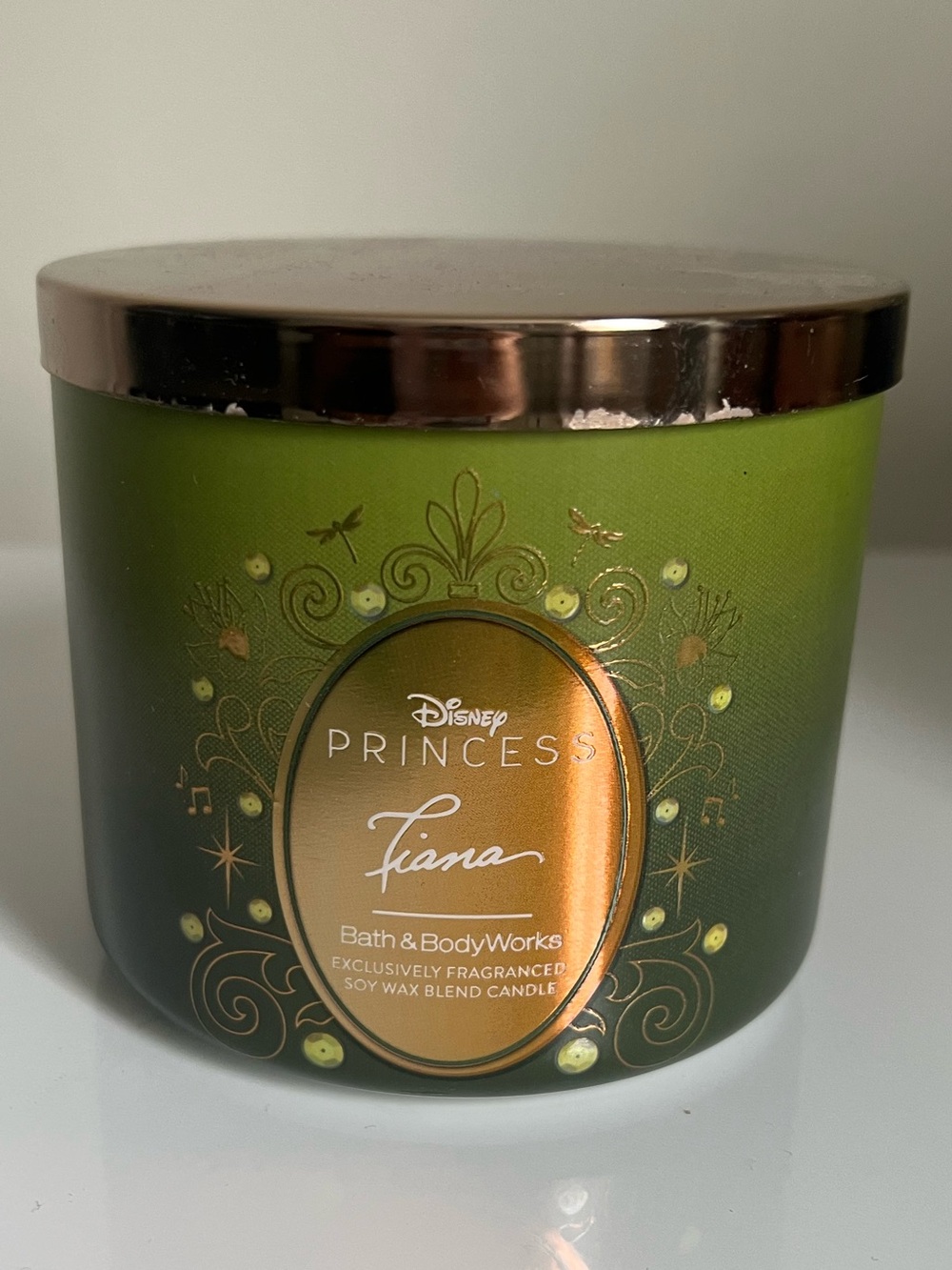 Bath & Body Works Disney Princess Tiana Green Candle